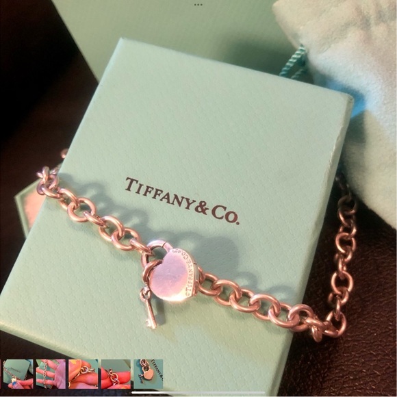 RARE Tiffany Heart Lock Choker - Picture 3 of 9